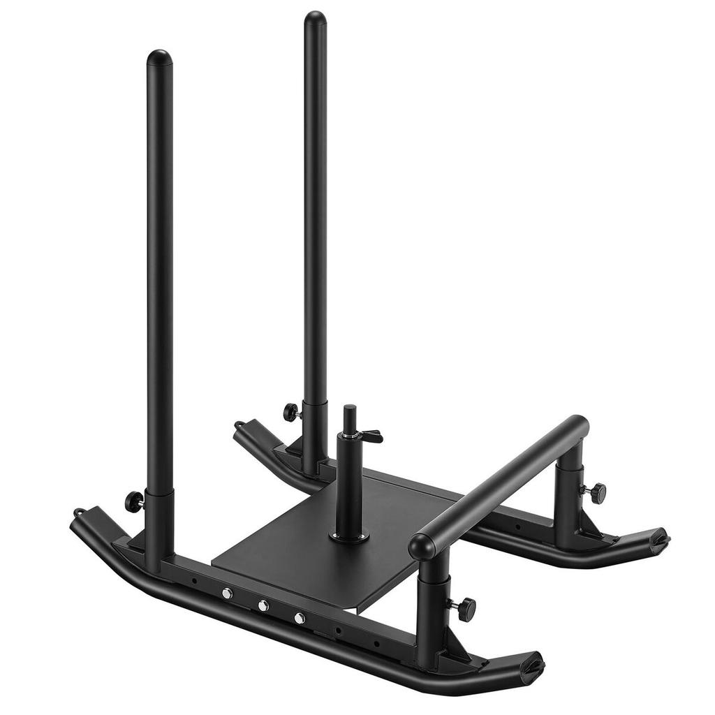 Weight Sled, Steel Power Sled, Fitness Strength Training Sleds for Athletic Exercise Speed Improvement, Workout Fitness Equipment with Handle,