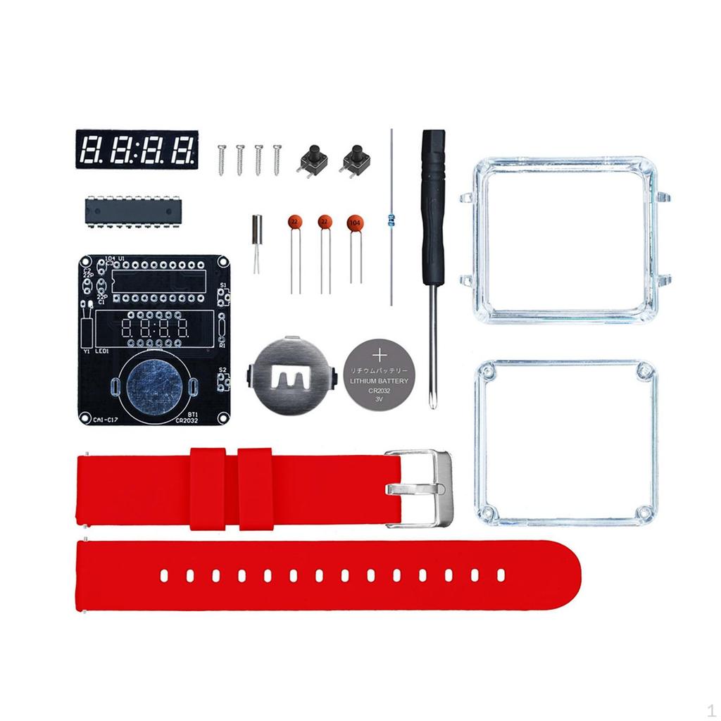Набор для сборки электронных часов своими руками, физическая игрушка, практика пайки для образования