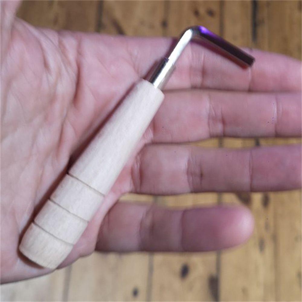 Wooden Handle Guitar Neck Guitar Tool Hex Wrench With Allen Key Guitar Wrench Curvature Of Guitar
