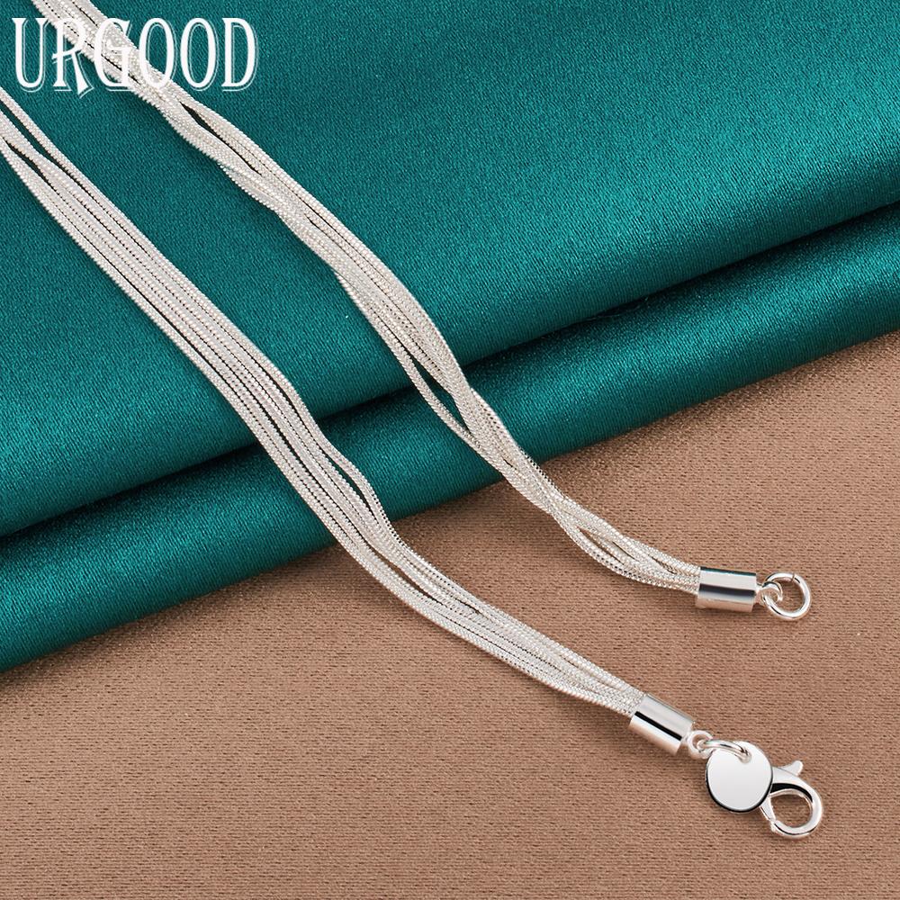 Ожерелье с подвеской в ​​форме змеи из стерлингового серебра 925 пробы, модные ювелирные изделия