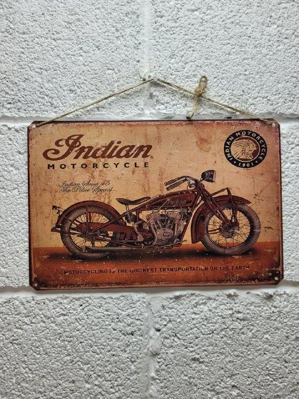 Металлическая жестяная табличка Постер мотоцикла Harley Davidson Ретро Настенное искусство Декор для дома
