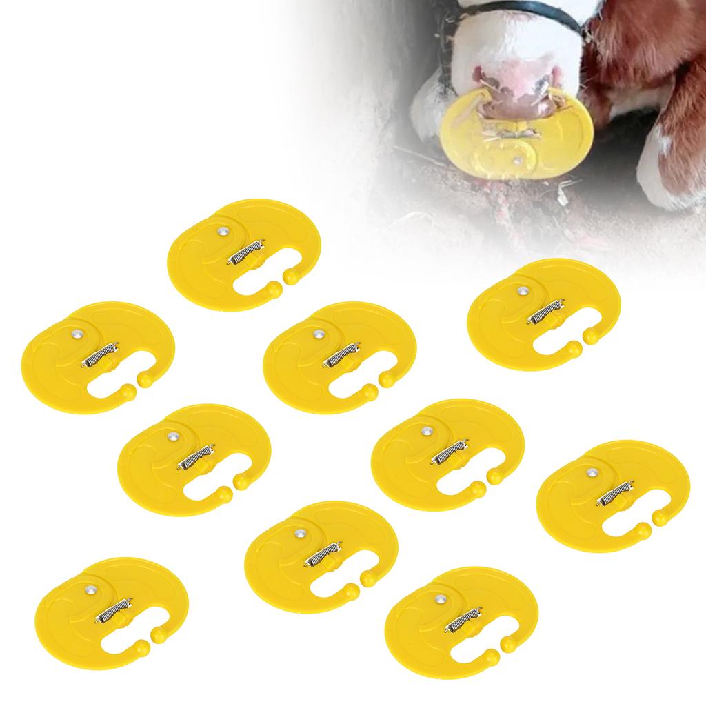 10PCS ABS Cow Nose Thorn Calf Weaner Sucking Preventer Farm Animal Livestock Feeding Equipment