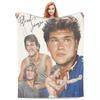 Плед Crazy For Swayze Патрик Суэйзи Ретро Стиль Микрофлис Плед Четыре Размера Мультяшный Портативный Антипиллинг Плед