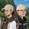 Sun Hat Adjustable Chin Straps Extended Brim Baseball Hat UV Blocking Windproof Outdoor Travel Riding Hat