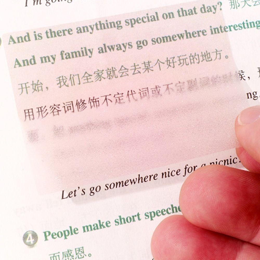 105Sheets/roll Pull-out Student Stationery Sticky Notes Transparent Color Planner Sticker