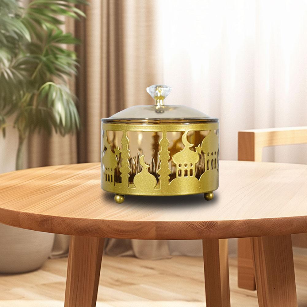 Рамадан Конфетница Ид Мубарак Поднос для десертов Декоративное украшение Поднос для подачи орехов Рамадан Обеденная тарелка для мусульманской вечеринки Фестиваль