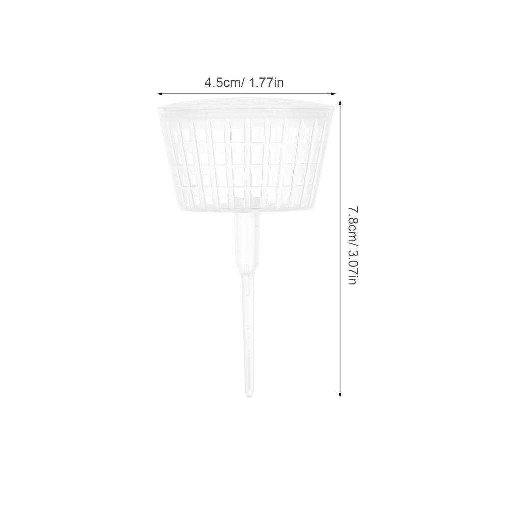 10 шт. Пластиковая корзина для удобрений Крышка Инструмент для удобрения бонсай Шипы для удобрения орхидей Садовый контейнер Посадка Ящик для навоза