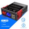 AC110-220V Двойной цифровой контроллер температуры Два релейных выходных модуля Терморегулятор Термостат с обогревом и охлаждением STC3008