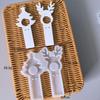 Силиконовая форма для подставки под леденцы DIY Рождественский держатель для конфет Форма для снежинок Многоразовая Для домашнего декора Подарки Конфеты