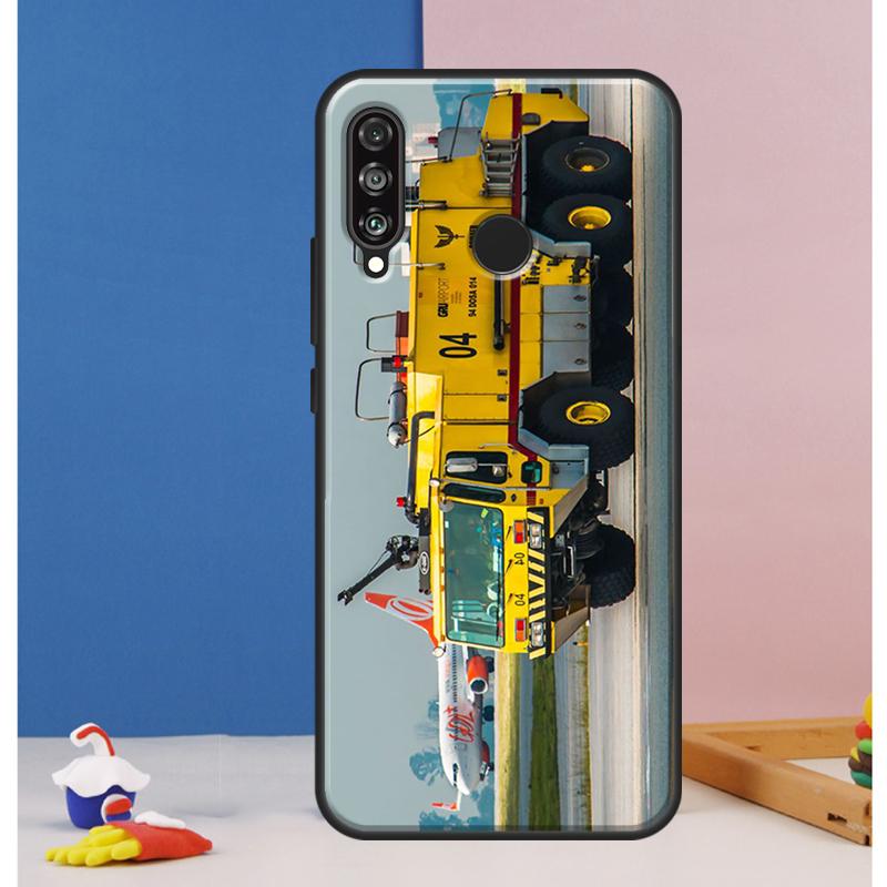 Fire Truck Case For Huawei Nova 12s 7i 8i 11i 12i 9 10 SE Y73 Y90 Y70 Y72 Y61 Y91 P30 P40 Lite P60 Pro
