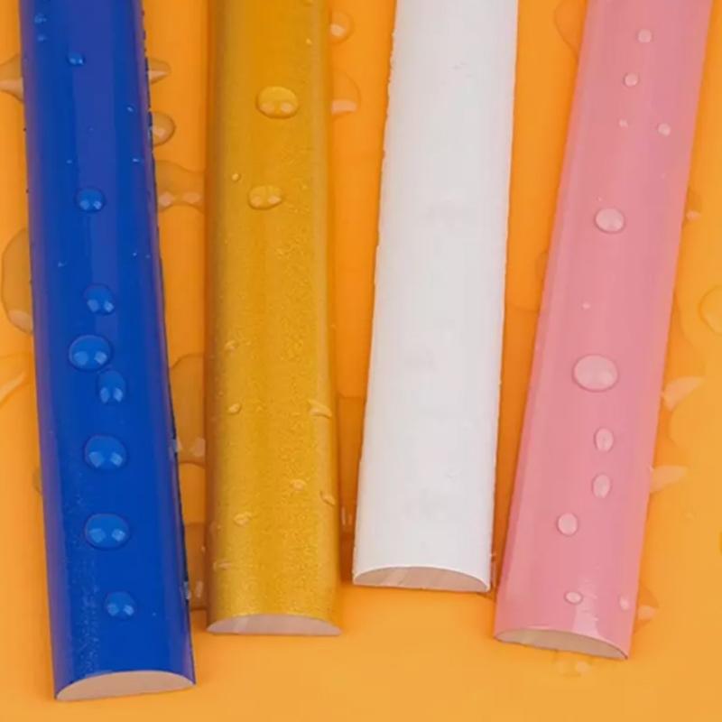 1M самоклеящаяся ПВХ-лента для кромки стены, наклейка на талию стены, мягкая, противоударная, полукруглая, водонепроницаемая, отделочная линия, плинтус