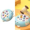 Интерактивная игрушка-стучалка для детей, вращающаяся на 360 градусов, с милыми смайликами, музыкой и светом, игрушка для стучания и колочения