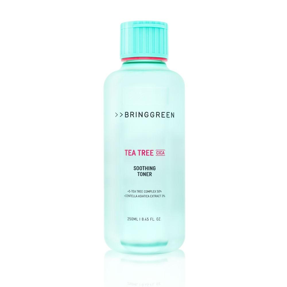 BRINGGREEN Успокаивающий тоник Tea Tree Cica 250 мл, уход за кожей, 1 шт.