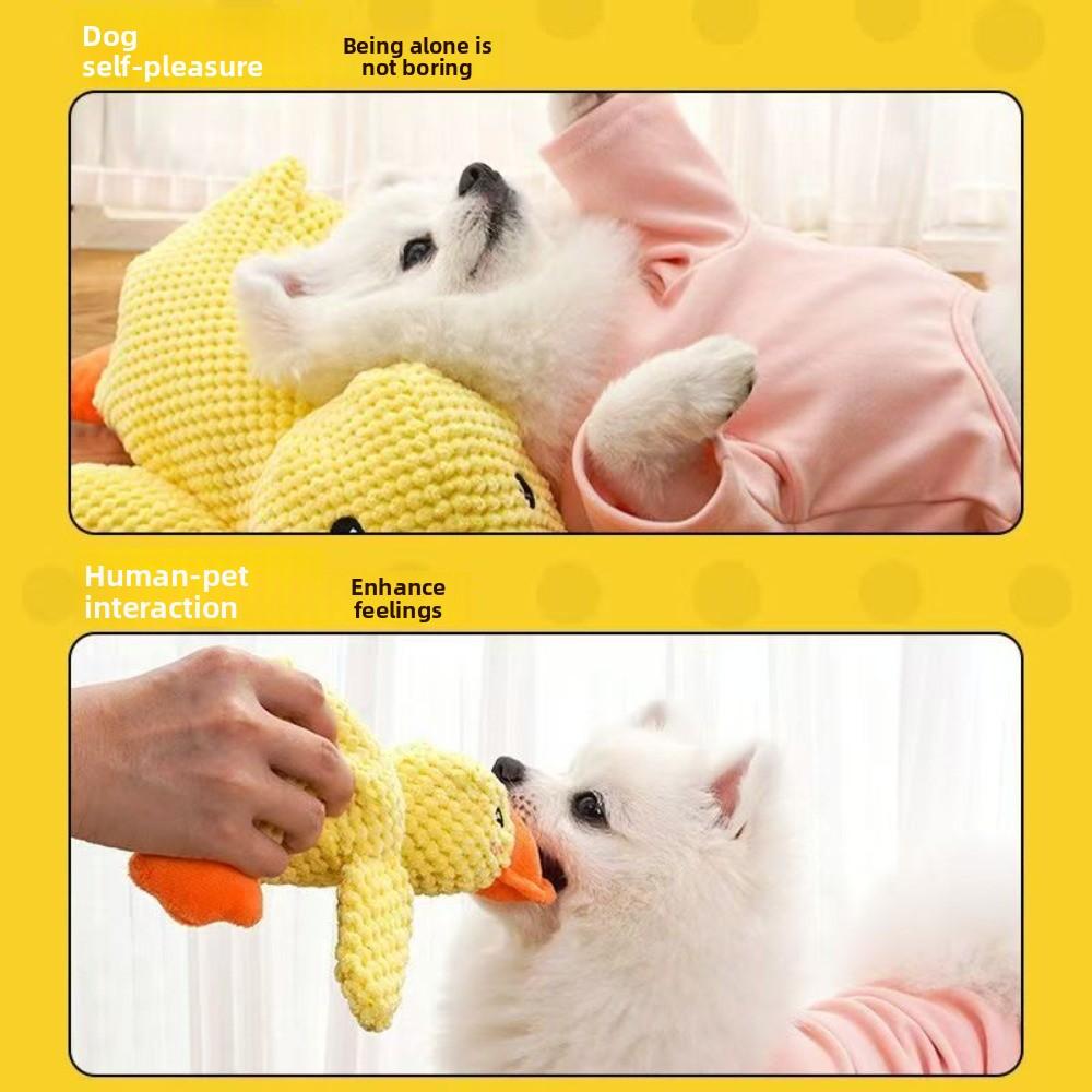 Dog Toys Indestructible Things For Dogs Soft Toy Interactive Plush Squeaky Duck Durable Chew Large Puppy Playtime Entertainment