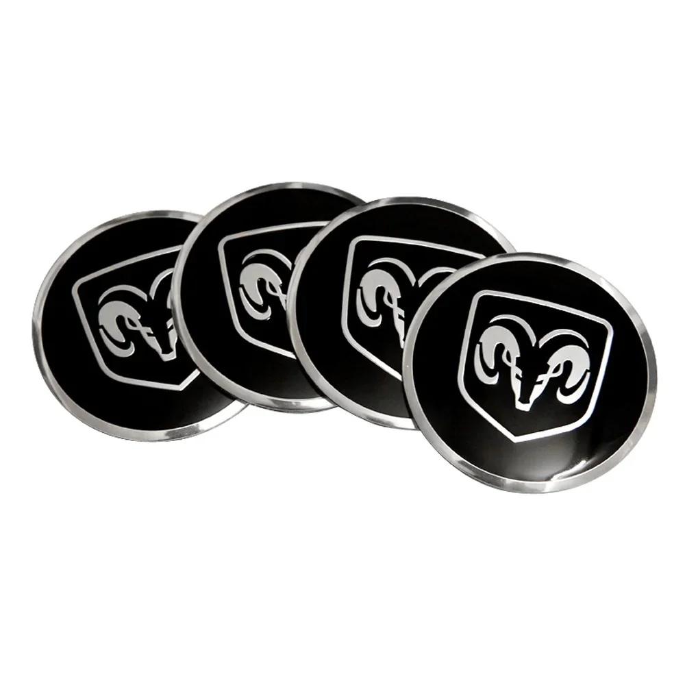 4PCS Alloy Car Wheel Center Emblem Hub Sticker for Dodge AVENGER CALIBER CARAVAN Challenger CHARGER DART NITRO RAM Accessories U888