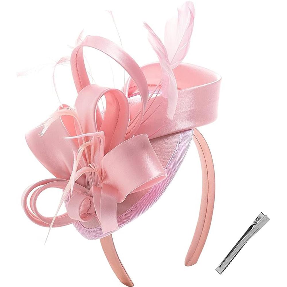 Чародеи для женщин, шляпа для чаепития, повязка на голову, дерби, свадебная церковь, свадебный коктейль, заколка для волос с перьями