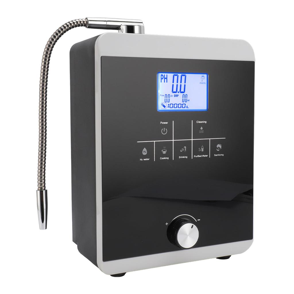 Alkaline Water Ionizer Machine 5 Settings 3.8 Inch Color LCD Display Hydrogen Rich Generator Wall