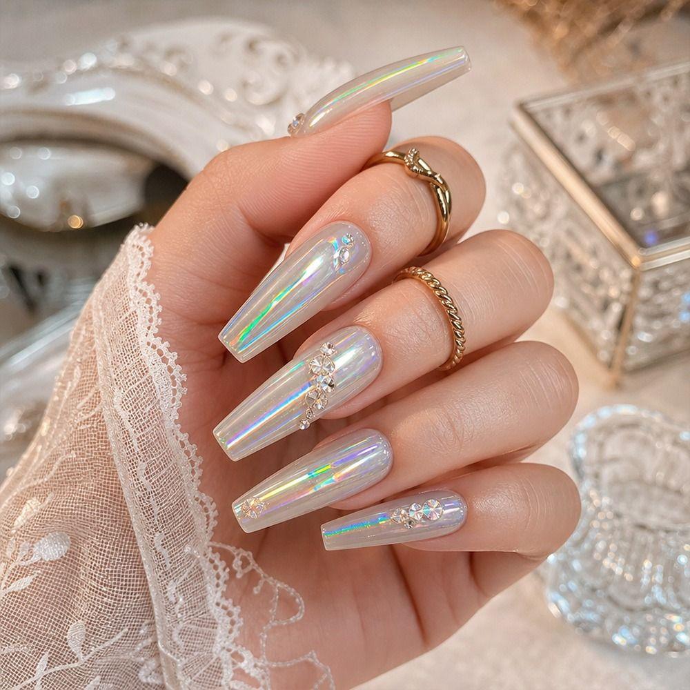 Mermaid Nail Foil Decals Laser Nail Art Stickers Professional Transfer Paper  Manicure DIY