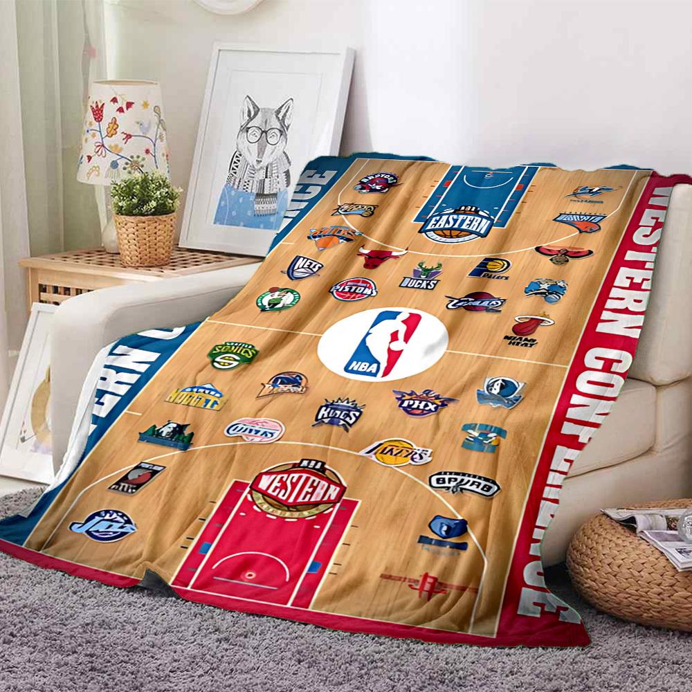 1 шт. Мягкое, приятное для кожи фланелевое одеяло с цифровой печатью на тему баскетбольных команд, разные размеры в наличии для семьи, друзей, на день рождения
