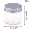 Empty Plastic Cosmetic Makeup Jar Pots Transparent Sample Bottles Eyeshadow Cream Lip Balm Container