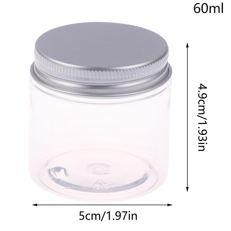 Empty Plastic Cosmetic Makeup Jar Pots Transparent Sample Bottles Eyeshadow Cream Lip Balm Container