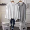 Women's Loose Large Size Simple Sleeveless Hooded Vest Sweater