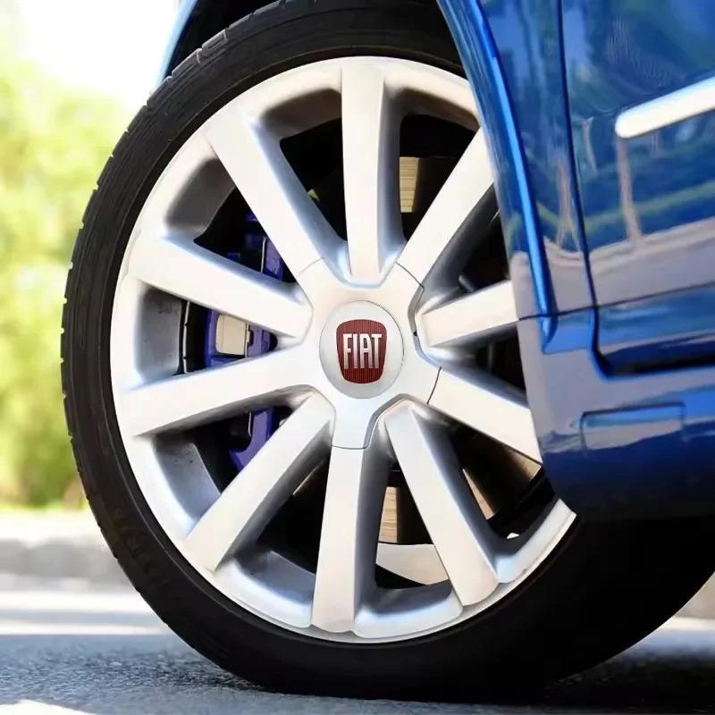 4 шт. 60 мм Колпачки ступицы колеса Fiat с логотипом-Пылезащитные крышки для Fiat 500 124 125 Punto Bravo Stilo Panda Abarth-Эмблемы на диски