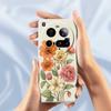 For Xiaomi 15 Ultra Case Beautiful Flowers Pattern Printing Straight Edge TPU Phone Back Cover
