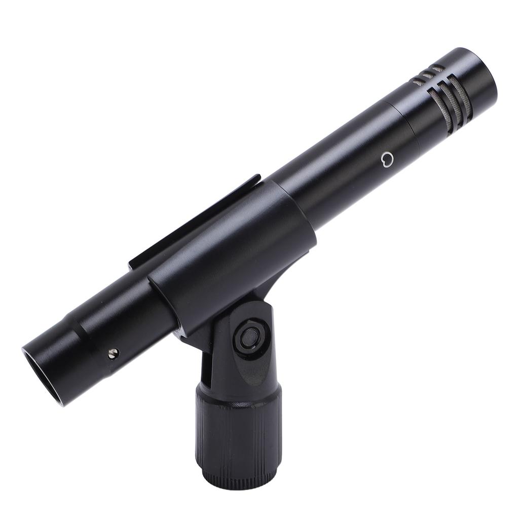 Small Diaphragm Condenser Microphone with Clip XLR Noise Reduction Instrument Microphone for Piano G