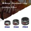 Bike Stem 3pcs set Carbon Fiber 1-1/8" 28.6mm Bicycle Headset Washer Spacer Bike Accessories Spacing Pad
