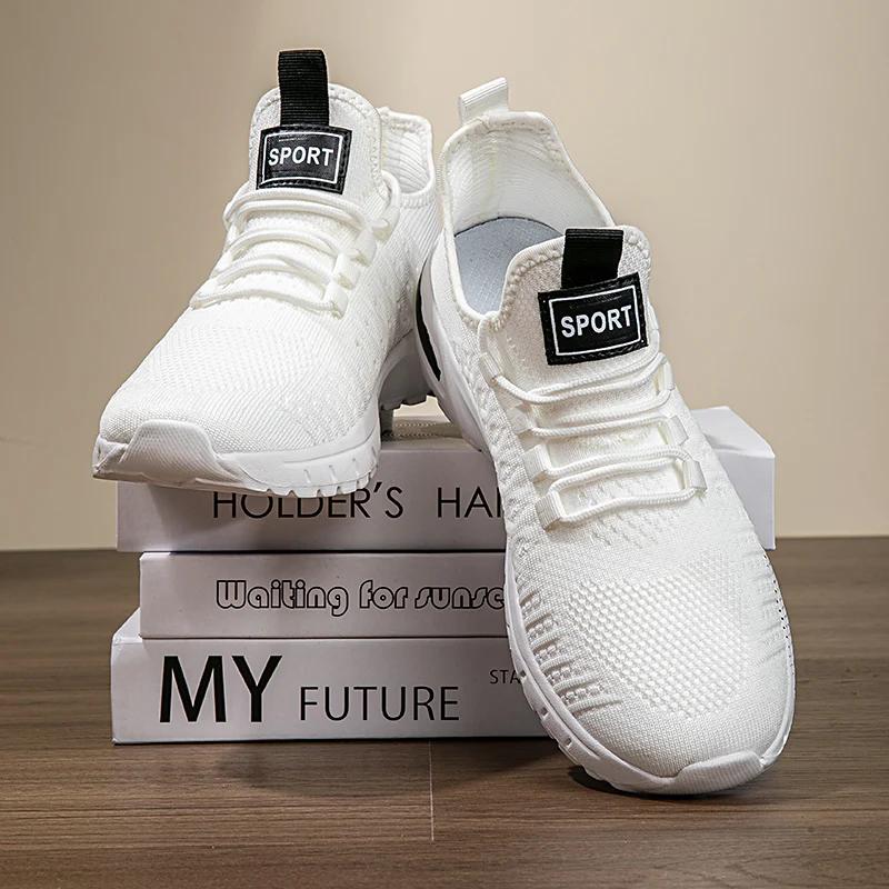 Men's Lightweight Running Shoes - Breathable Mesh Sports Shoes Suitable for Jogging and Gym Exercise, Model