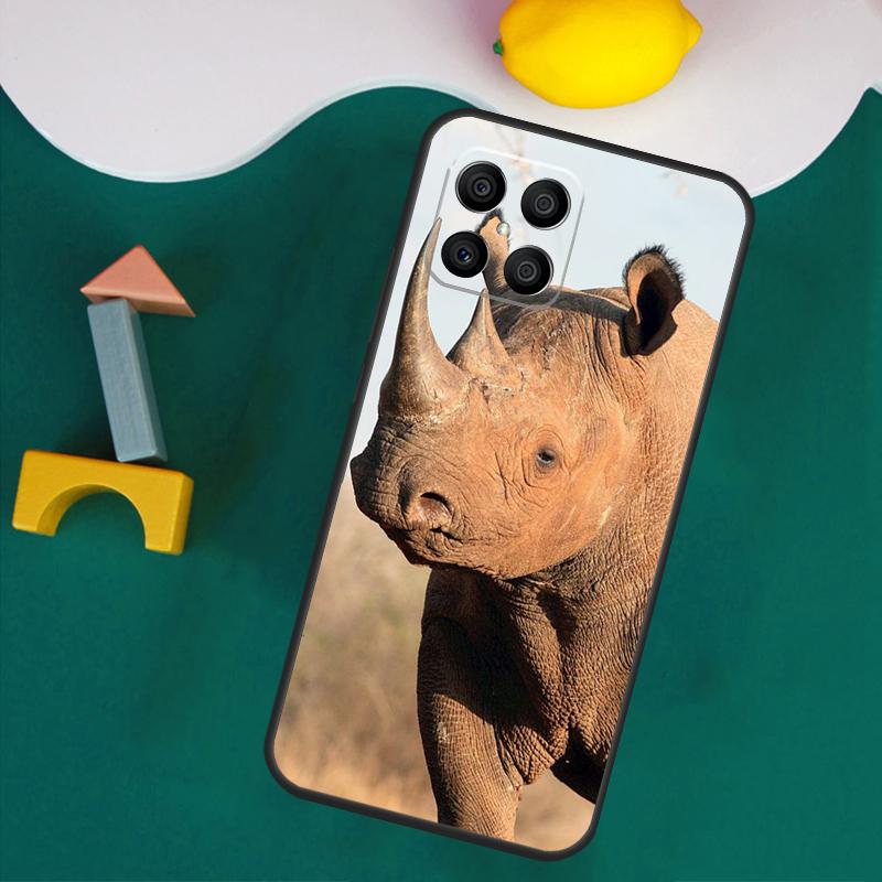 Чехол Животное Носорог Для Honor Magic 7 5 6 Lite Honor 200 Pro 50 70 90 Lite X9a X8a X8 X9 X8b X9c X9b Обложка