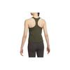 Nike Swoosh Solid Medium Support Quick-Dry Sports Tank Top Women Tops Khaki-Green DV9898-325
