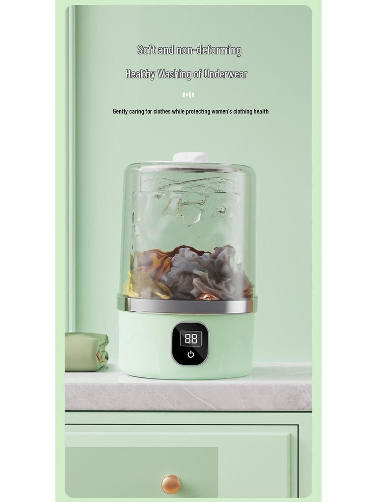 Compact Wireless Mini Washing Cup: Automatic Portable Washer for Underwear and Socks