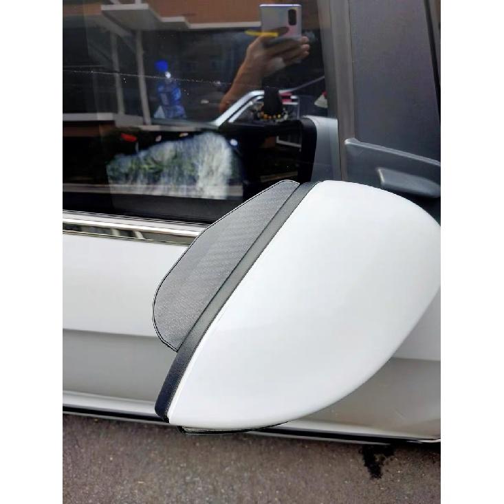 2 шт. черное универсальное зеркало, козырек от дождя, дымозащита, боковое зеркало заднего вида, козырек от дождя, бровей, углеродное волокно, зеркало заднего вида, козырек