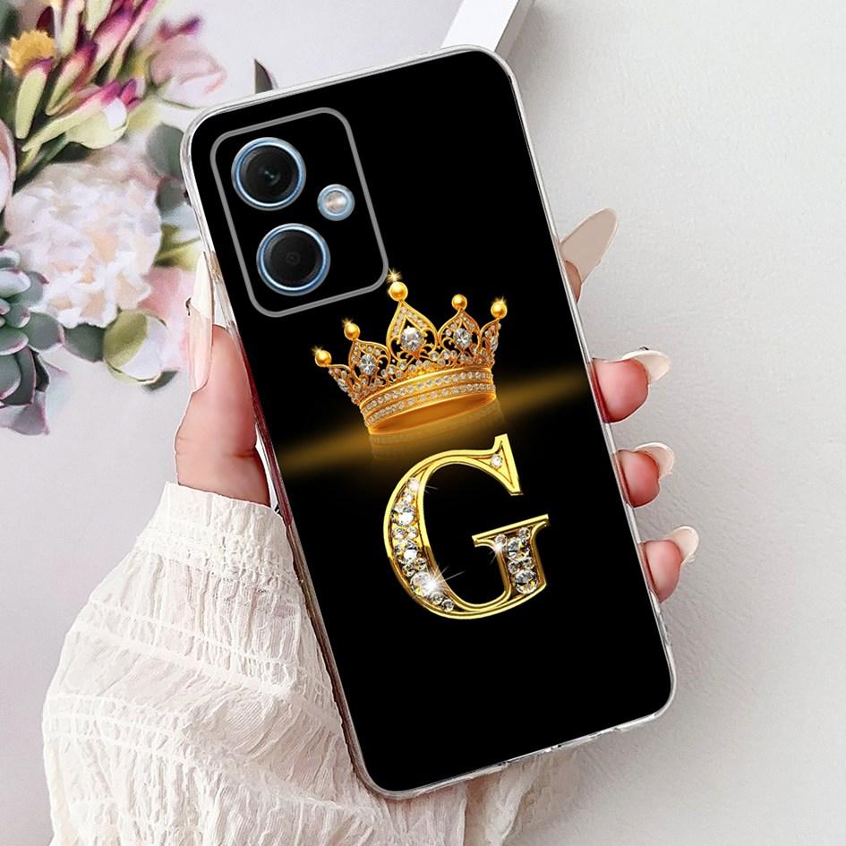 Чехол для Xiaomi Redmi Note 12 5G Милые Буквы Короны Прозрачный Силиконовый Мягкий Тонкий Чехол Для Телефона Redmi Note 12 Pro Plus