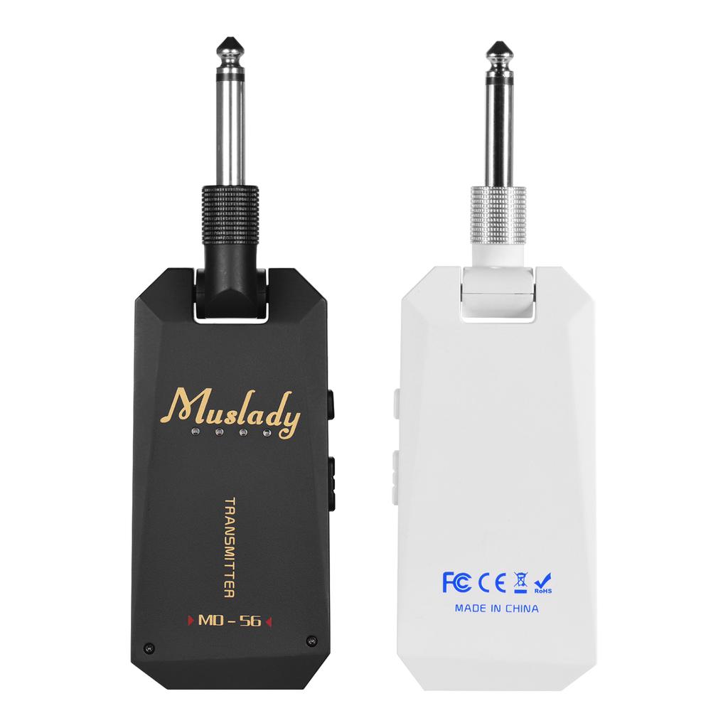 Muslady MD-5G Wireless 5.8G Guitar System Rechargeable Audio Transmitter and Receiver ISM Band for