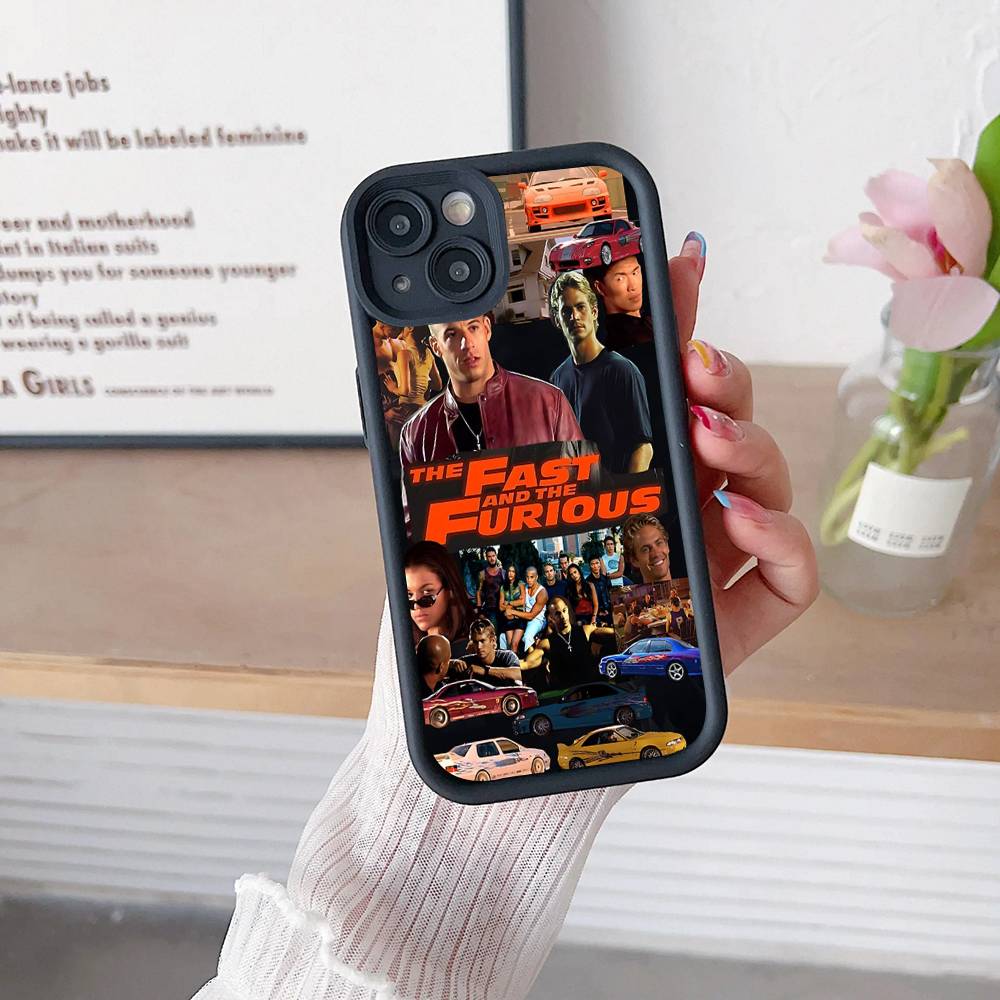 Чехол для телефона серии боевиков Форсаж F-Furious для iPhone 17 16 15 14 13 12 11 Pro Max Mini Plus Мягкая задняя крышка из ТПУ