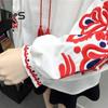 Летняя рубашка женская в этническом стиле с вышивкой, пуловер, топы с круглым вырезом, рукавом-фонариком, свободная блузка