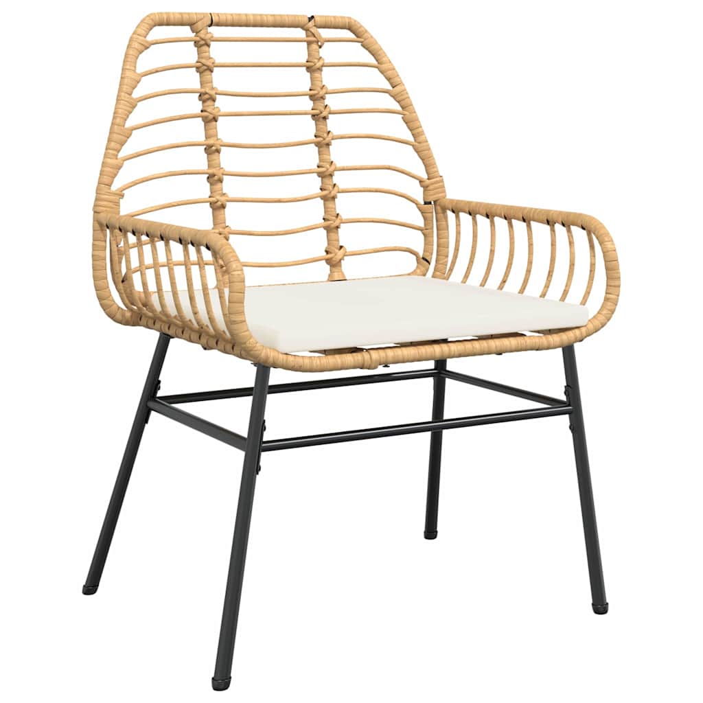 Garden Dining Set 9 pcs Brown Poly Rattan