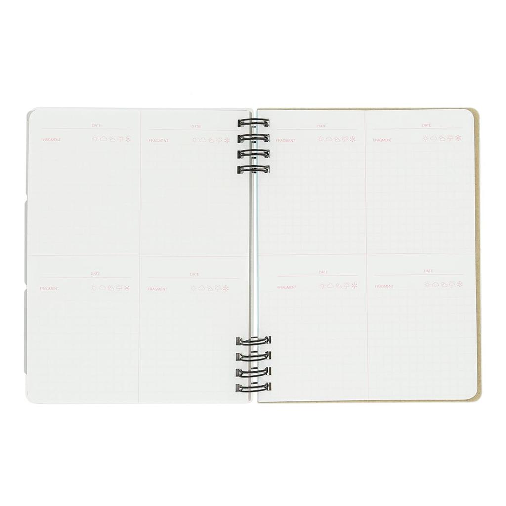 Rollbahn Гибкая обложка Прозрачный карман L [DELFONICS] [LIFE LOG] 360° (Светло-розовый)