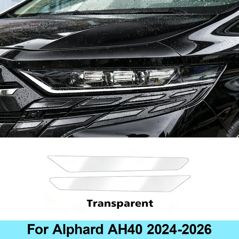 For Toyota Alphard AH30 AH40 -2026 Headlight TPU Protective Film Black Transparent PPF Invisible Sticker Anti-Scratch Film