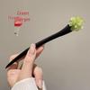 Elegant Hanfu Flower Hairpin: High-End Tassel Step Shake for Updo