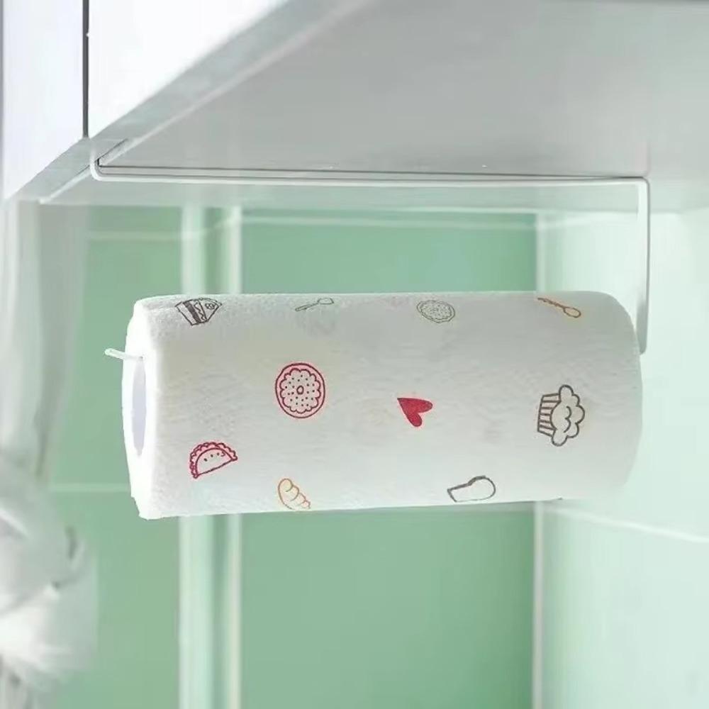 Durable Paper Roll Holder Metal Cling Film Storage Rack High Quality Kitchen Tissue Accessories