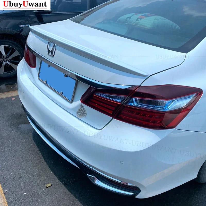 UBUYUWANT Для Honda Accord 9-го поколения 2014 2015 2016 2017 Высококачественный АБС-пластик Украшение Заднего Крыла Автомобиля Спойлер Для Honda AccordХороший продукт