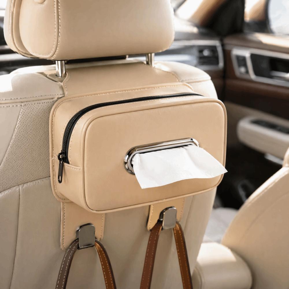 Durable Car Tissue Box Easy Install Tissue Holder Car Accessories Paper Towel Organizer Seat Back