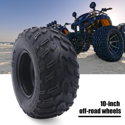 2x10-10 Шина Обод 10 Дюймов Колеса для Квадроцикла 2 для 200cc 250cc Квадроцикл UTV Внедорожные Прочные, Широкая Совместимость для Квадроциклов, Картинга Черный