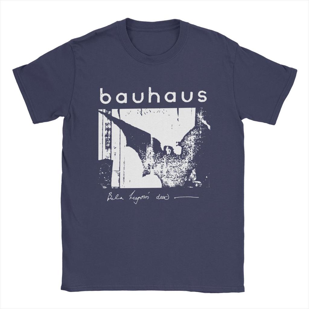 Футболка Bauhaus Bat Wings Bela Lugosis Dead для мужчин, хлопковая потрясающая футболка с круглым вырезом, футболка с коротким рукавом для взрослых