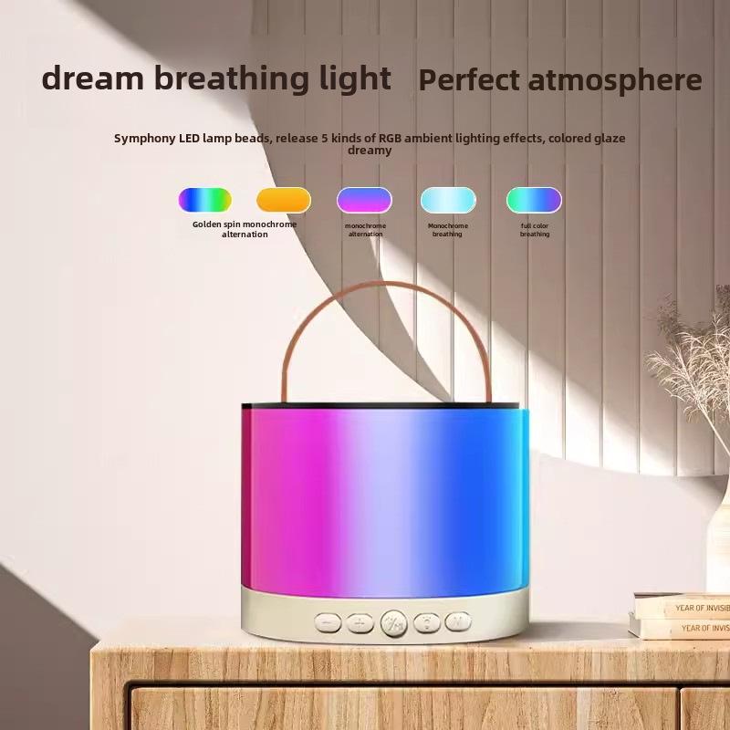 Портативный Bluetooth-динамик K52 с двумя микрофонами для караоке на открытом воздухе и дома