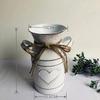 Trendy Design Flower Vase Rustic Farmhouse Vase Metal Galvanized Milk Can Tin French Country Vase Bucket for Home Decor